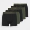 Pier One 5 Pack - Onderbroeken -Black/Khaki 1 Pier One 5 Pack - Onderbroeken -Black/Khaki -Herenmode 00955010cec94d048deaec05ec199c27
