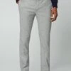 Hackett London Broken Twill Trs - Broek - Light Grey -Herenmode 04040c00dbbb45bfb98f03f21726dae3