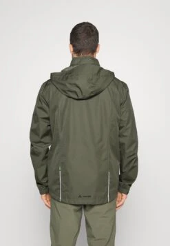 VAUDE Me Escape Bike Light Jacket - Regenjas - Khaki -Herenmode 0b8f6f7543c04557acd54bf78253fc6b