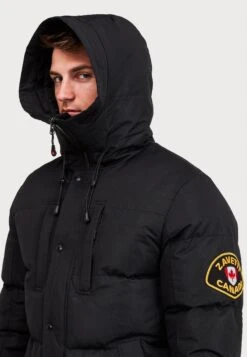 Oshawa Puffer Parka Jacket - Winterjas - Black -Herenmode 0bd4230a569145f092fc1d10a175e9ec