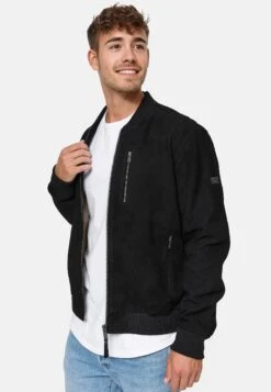 Indicode Jeans Maddoc - Leren Jas - Black