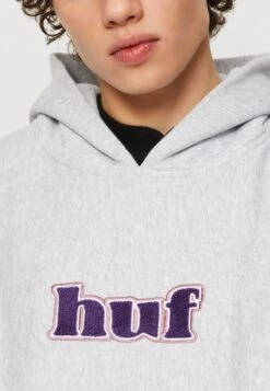HUF Madison Heavyweight Hoodie Unisex - Hoodie - Heather Grey -Herenmode 4feb6f2008294e73a4acea190bdd2058