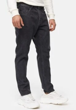 Indicode Jeans Incobra - Straight Leg Jeans - Black -Herenmode 61d7cc0d26074e8a9f9ac727cf8dd5d0