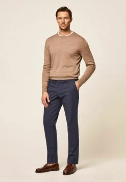 Hackett London Super Lw - Chino - Navy Blazer -Herenmode 61fa8ed37e5641119b606efca14b3a22