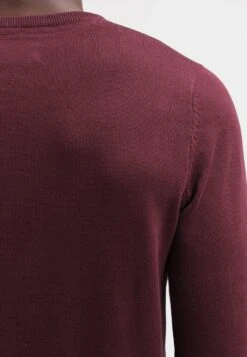 Pier One Basic Crewneck - Trui - Bordeaux -Herenmode 72a7a328184e47ac946a1a6f2ee77cd7