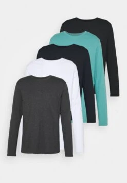 Pier One 5 Pack - Longsleeve - Dark Blue/Turquoise/White 14 Pier One 5 Pack - Longsleeve - Dark Blue/Turquoise/White -Herenmode 852b1adeb3684c1fb9aafb1a1a50eb45