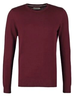 Pier One Basic Crewneck - Trui - Bordeaux -Herenmode 85d6d8a383134993bde44fb81e406306