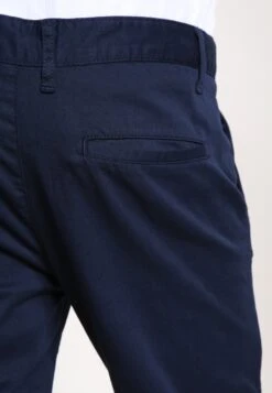 Pier One Chino - Dark Blue -Herenmode 87f77f60c54e446dbcde35fa0b5a2ae9