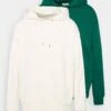 YOURTURN 2 Pack Unisex - Hoodie - Off-White/Green -Herenmode 88c4925cfb884ab0a7f41afb477aea1a