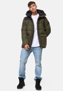 Indicode Jeans Krem - Winterjas - Army -Herenmode 8add5dbcc81d41c296c7c64b9b197bd7