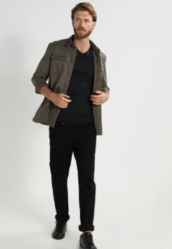 Pier One 2 Pack - T-Shirt Basic - Black -Herenmode 9976636ad4d5445cae17323f7b1eb017