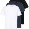 Pier One 3 Pack - T-Shirt Basic - Black/White/Blue -Herenmode 9a7be9f8e1a446199ff4f3bca527601a