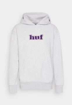 HUF Madison Heavyweight Hoodie Unisex - Hoodie - Heather Grey -Herenmode cb34562907af440fb88010d1a1336328