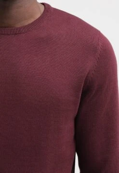 Pier One Basic Crewneck - Trui - Bordeaux -Herenmode d715837f4bae40fc8cff240ff173ecfa