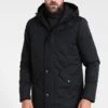 Pier One Parka - Black -Herenmode f7d3167a7b8147c1aeb67cddc9f32a8d