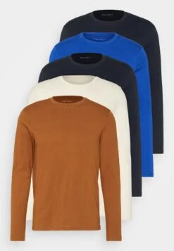 Pier One 5 Pack - Longsleeve - Blue/Off-White/Light Brown 20 Pier One 5 Pack - Longsleeve - Blue/Off-White/Light Brown -Herenmode f8bcd0956da54e15aa33a77c2a3ae444