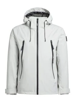 Khujo Adam - Regenjas - Hellgrau -Herenmode fae4bd48f63e4c739e6dc8c8ae6d30f0