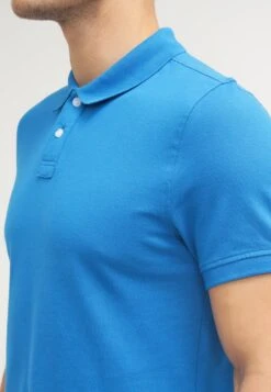 Pier One Basic - Poloshirt - Blue -Herenmode fc3b888028b94356be4a90ef4fcadb26